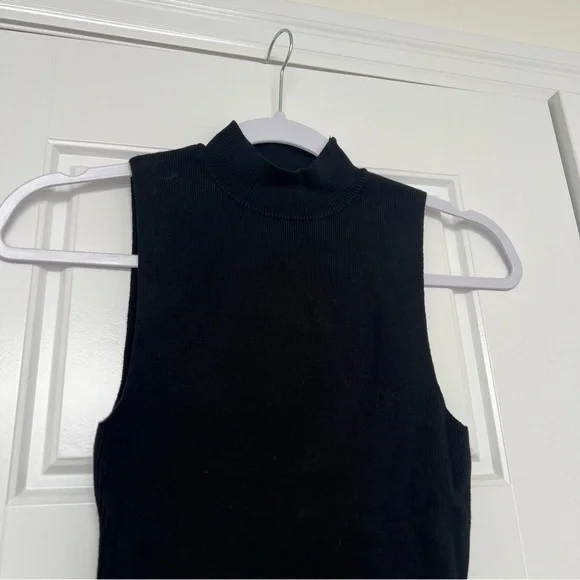 Dynamite Mock Neck Ribbed Mini Dress - Picture 4 of 8